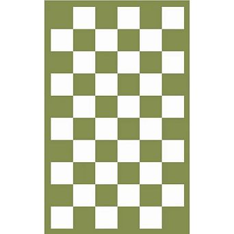 Fashionwu Grid Modern Outdoor Plastic UV Resistant Stain Resistant Easy to Clean Area Rugs for Beach