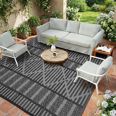 Fashionwu Geometry Washable Plastic Retro Garden Decor Outdoor Bordered ...