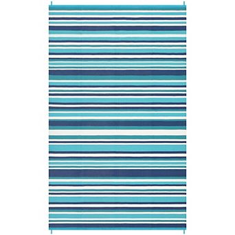 Fashionwu Modern Decor Reversible Garden Decor Waterproof UV Resistant Plastic Lightweight Area Rug