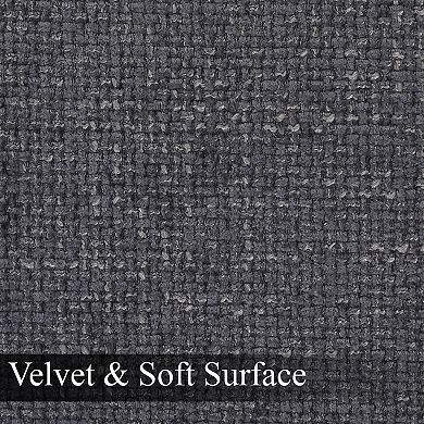 Modern Washable Low-Pile Rug Non-Slip Backing, Foldable Thin Carpet for Living Room Bedroom