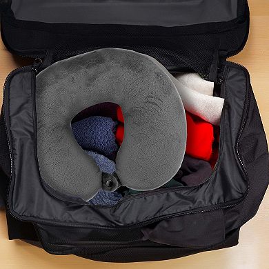 Ultimate Travel Essentials Bundle Wireless Earbuds, Purtag Tracker & Memory Foam Travel Pillow Set