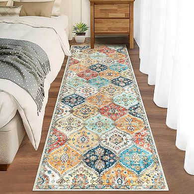 Washable Area Rugs Vintage Oriental Rug Indoor Floor Carpet Non Slip