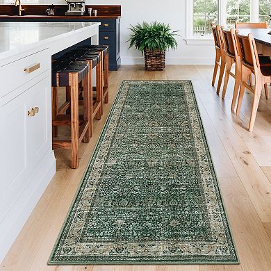 Vintage Floral Print Indoor Area Rugs