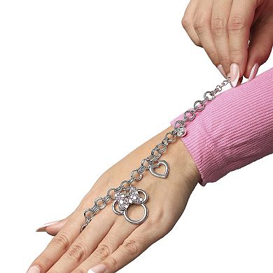 Disney Minnie Mouse Bow Charm Bracelet, 7 +1'' Chain