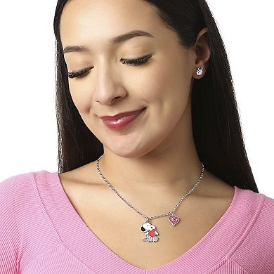 Peanuts Snoopy Woodstock BFF 2 Piece Necklace Set 16" Officially Licensed
