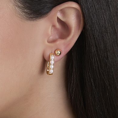 JS Jessica Simpson Pearl Stud Earring Set of 3