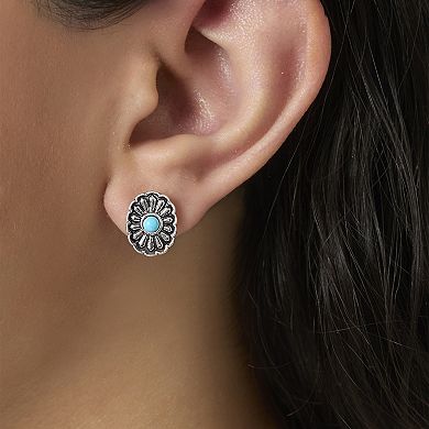 JS Jessica Simpson Turquoise Western Stud Earring Set - 5 Pairs