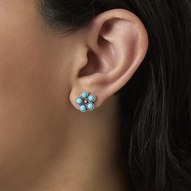 JS Jessica Simpson Turquoise Western Stud Earring Set - 5 Pairs