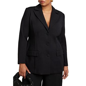 ELOQUII Women's Plus Size The Ultimate Nipped Waist Blazer