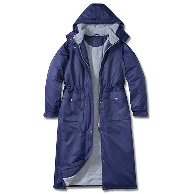 Woman Within Plus Size Longer Length Microfiber Parka