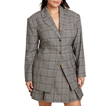 ELOQUII Women's Plus Size Nipped Waist Blazer With Back Adjuster