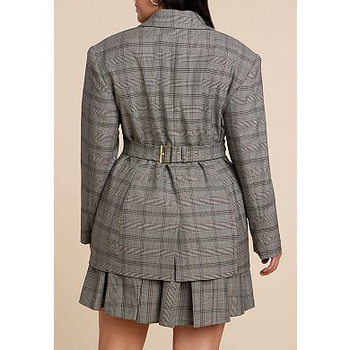 ELOQUII Women's Plus Size Nipped Waist Blazer With Back Adjuster