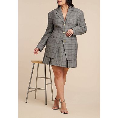 ELOQUII Women's Plus Size Nipped Waist Blazer With Back Adjuster