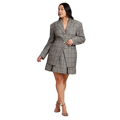 ELOQUII Women's Plus Size Nipped Waist Blazer With Back Adjuster