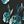 Teal Open Floral