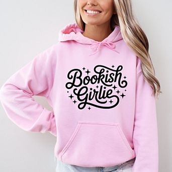 Bookish Girlie Cursive Stars - Women's Graphic Hoodie