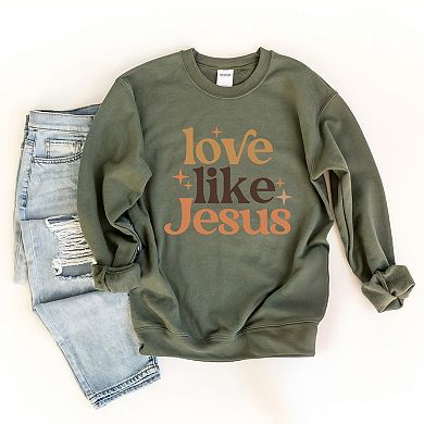 Love Like Jesus Stars - Women's Graphic Sweatshirt