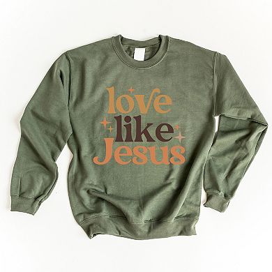 Love Like Jesus Stars - Women's Graphic Sweatshirt