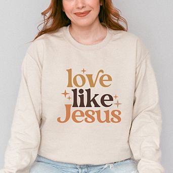 Love Like Jesus Stars - Women's Graphic Sweatshirt