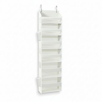 Over The Door Organizer 50lb Capacity 100D Thick with 18 Pockets Ivory