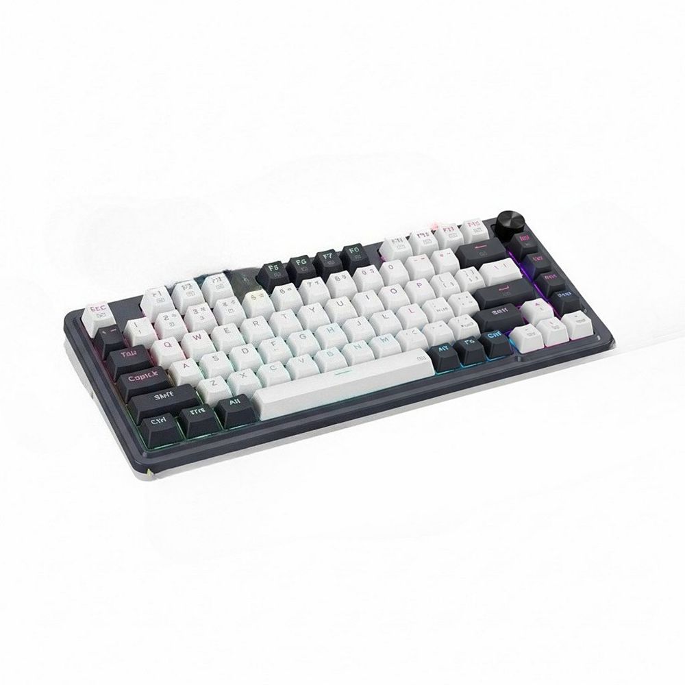 81 Key Compact Mechanical Keyboard with Three Modes Hot Swappable and ...