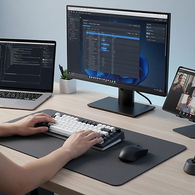 81 Key Compact Mechanical Keyboard with Three Modes Hot Swappable and Dedicated Knob