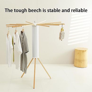 Portable Tripod Clothes Drying Rack Foldable and Space Saving for Balcony