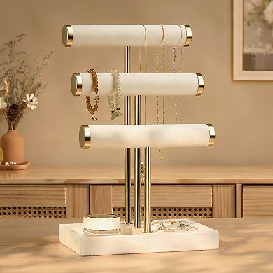 Jewelry Display - Velvet & Gold