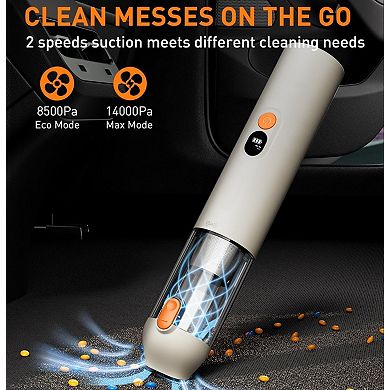 Cordless Handheld Vacuum 14000PA High Power 2 in 1 Blow and Suction 30 Min