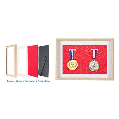 Medal Display Case, 2 Medal Display Frame Picture Frame