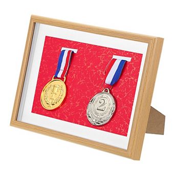 Medal Display Case, 2 Medal Display Frame Picture Frame
