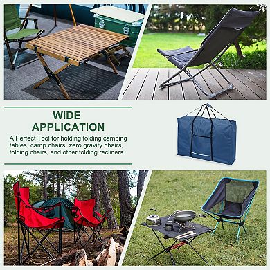 Folding Table Storage Bag Waterproof Folding Chair Storage Bag with Handle