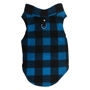 1 pc Small Dog Cat Jumpers, Plaid Polar Fleece Dog Cat Clothes, Winter Dog Cat Jumper Coat
