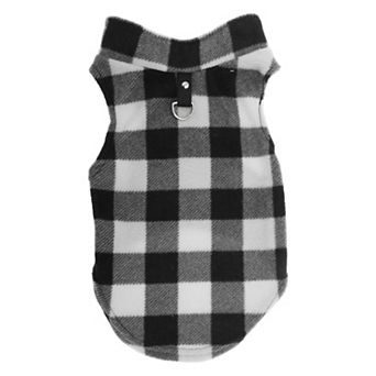 1 pc Small Dog Cat Jumpers, Plaid Polar Fleece Dog Cat Clothes, Winter Dog Cat Jumper Coat