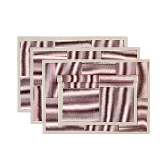 Fieldline Hand Block Printed Cotton Placemats Set of 4