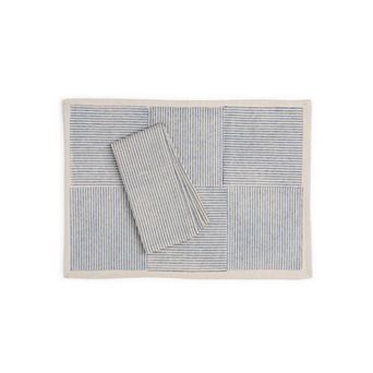 Fieldline Hand Block Printed Cotton Placemats Set of 4