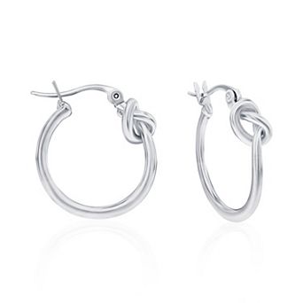 Knotted Hoop Earrings