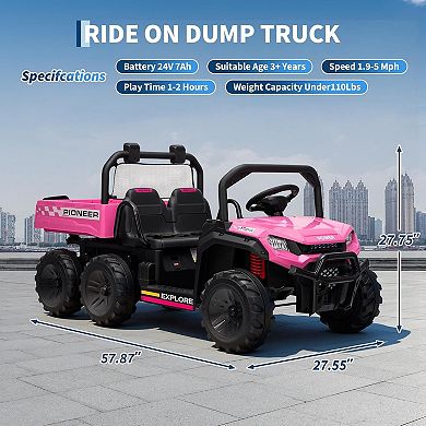 24V Electric Ride-on Dump Truck
