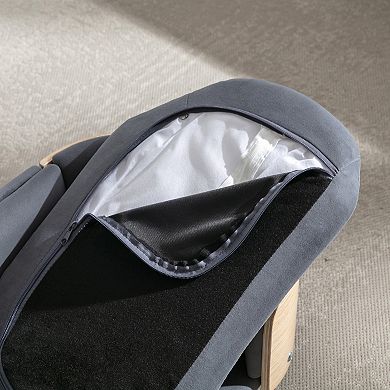 Scandinavian style Elevated Dog Bed Pet Sofa With Solid Wood legs and Bent Wood Back, Velvet Cushion