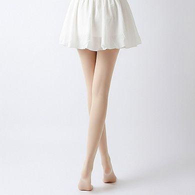 2pcs Women’s Light-Leg Fleece-Lined Pantyhose with Smooth Skinlike Finish