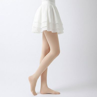 2pcs Women’s Light-Leg Fleece-Lined Pantyhose with Smooth Skinlike Finish