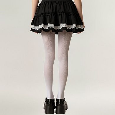 2pcs Women's Fishnet Tights with Butterfly Lace Design