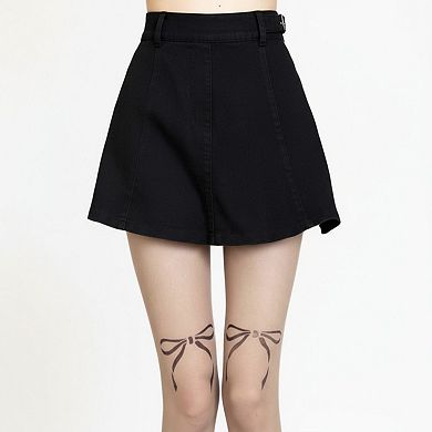 2pcs Women's Sheer Tights with Bow Print Design and Lightweight Stretch Fit