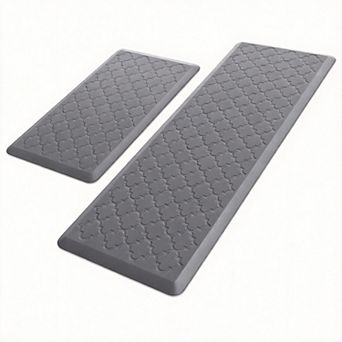 Cushioned Anti-Fatigue Kitchen Mats Waterproof Non-Skid 2 pc