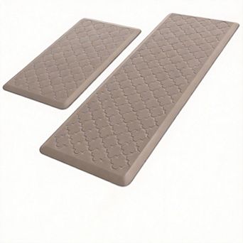 Cushioned Anti-Fatigue Kitchen Mats Waterproof Non-Skid 2 pc