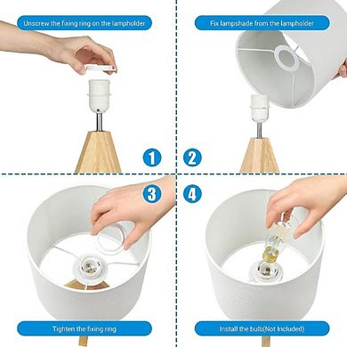 Wooden Desk Lamp With Tripod