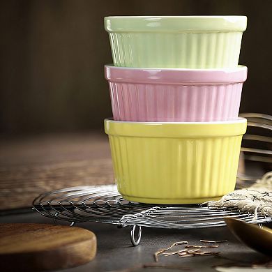 6oz Porcelain Ramekins Set of 6 Oven Safe