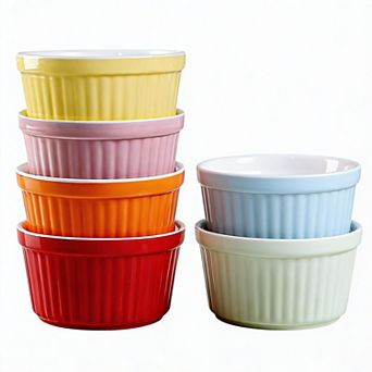 6oz Porcelain Ramekins Set of 6 Oven Safe