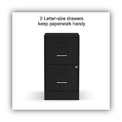 Vertical 2-Drawer Letter File Cabinet