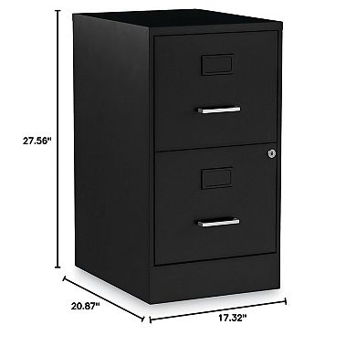 Vertical 2-Drawer Letter File Cabinet
